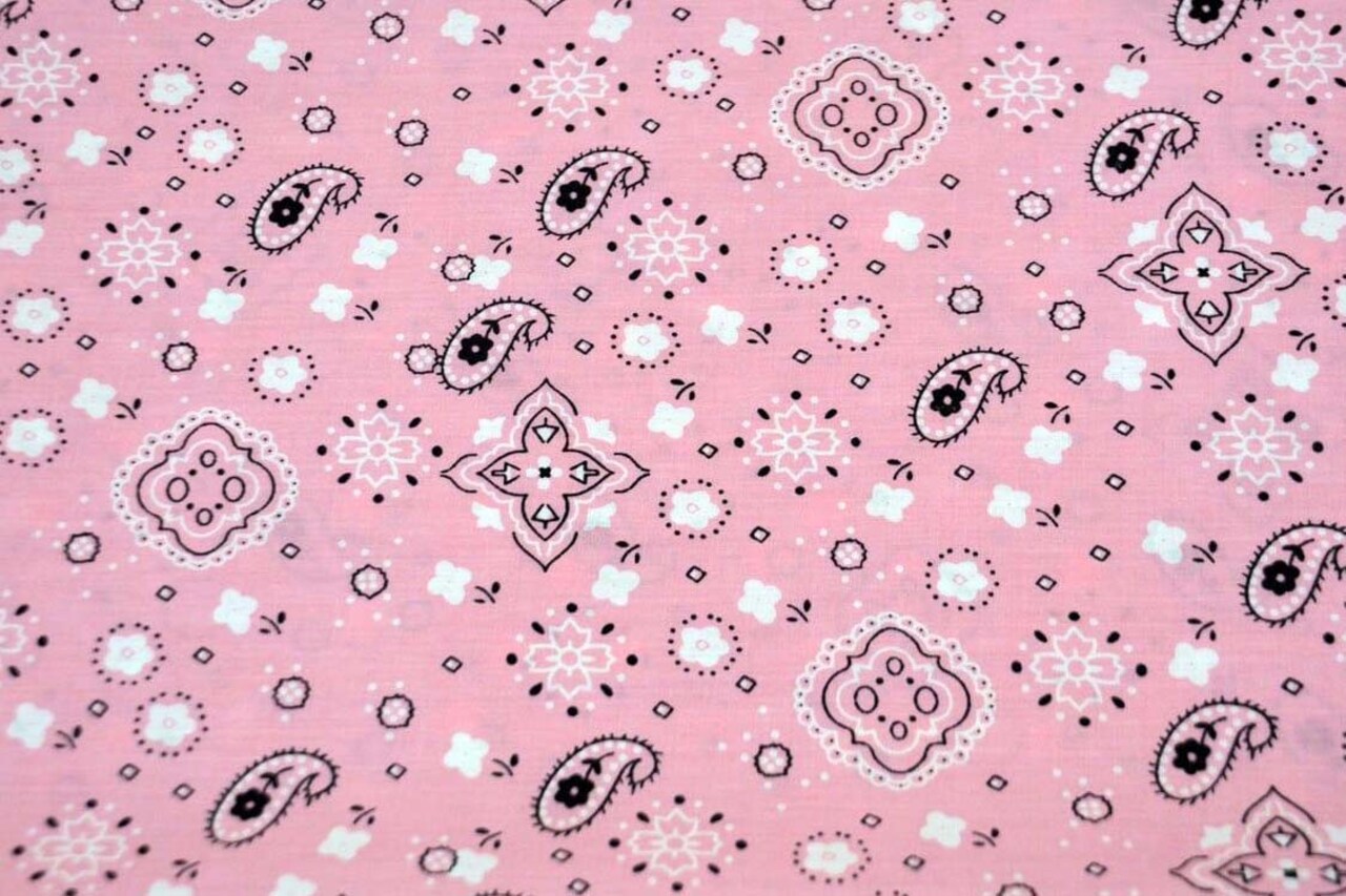 1 Yard Bandana Cotton Print Bandanna Fabric Multiple Colors Fabric